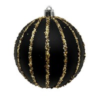Bruchfeste Christbaumkugel Schwarz Ø Ca.8 Cm Advent Weihnachten Weihnachtlich