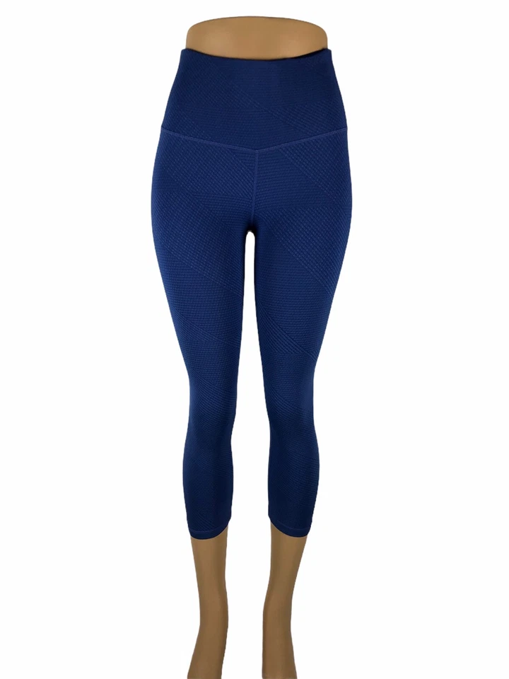 PrAna Womens XS Misty Knicker Capri Athletic Leggings Pants Yoga Steel Blue EUC - Image 2 of 4