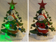 Illuminated Snowman Christmas Tree Holiday Light up Figurine