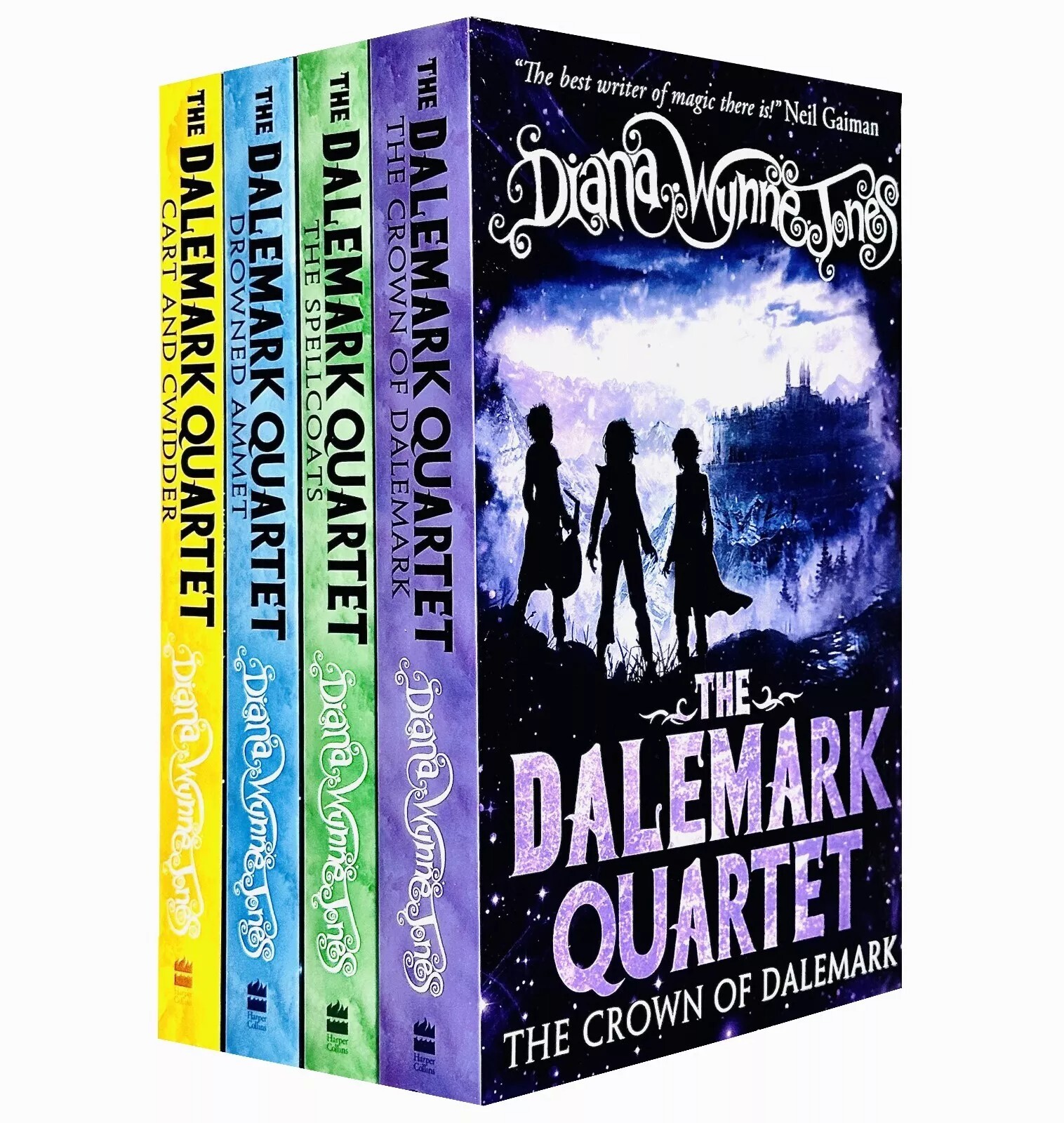 Dalemark Quartet Series 4 Books Set by Diana Wynne Jones Drowned Ammet,Spellcoat