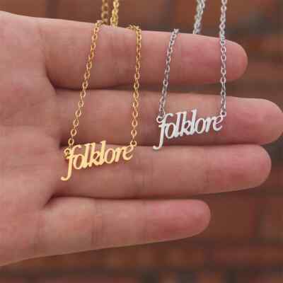 TS Folklore Halskette Gold oder Silber ideal Epochen Tour Kostüm Taylor Swift Konzert