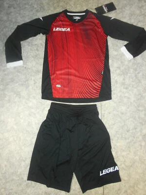 Torwart-Set BARBERA v. LEGEA ,Trikot mit Hose, rot/schwarz , 2XS,M