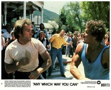 Any Which Way You Can Original Lobby Card Clint Eastwood William Smith fight