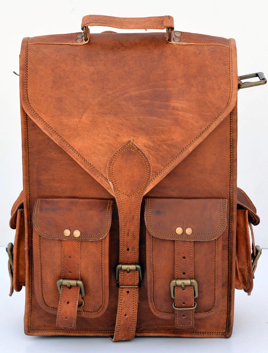 New Genuine Retro Leather BackPack Rucksack Travel Bag For Men's and Women's
Opens in a new window o