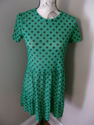 zara black polka dot dress