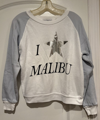 WILDFOX Womens Size S Polyester Sweatshirt I Star Malibu Made in USA