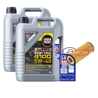 KAMOKA Ölfilter Liqui Moly Top Tec 4100 5W-40 10L für BMW 3er Touring