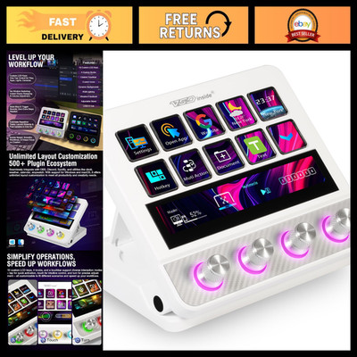 Pro Stream Controller Deck for Audio & Studio - Multi-Function Streaming Device