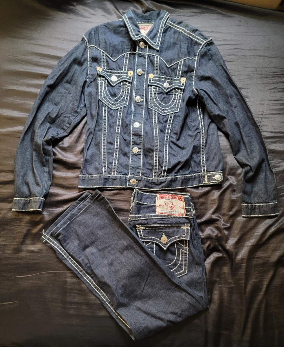 true religion jeans denim jacket products for sale | eBay