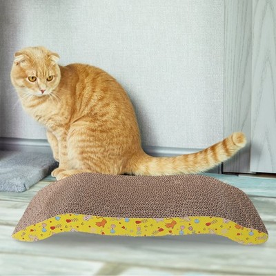 Arch Bridge Wellpappe Cat Scratcher Seize Scratch Pad Katzenminze Bett