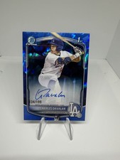 2025 Bowman Chrome Draft Charles Davalan 1st Sapphire Auto /199 Dodgers