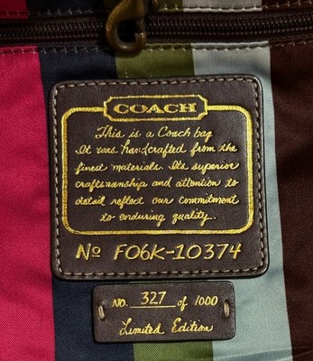 RARE Y2K Coach Ltd Ed 65th Anniversary Legacy C Tote Bag Purse