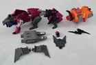 J-622 VINTAGE 1980'S HASBRO G1 TRANSFORMERS GROTUSQUE FANGRY TANTRUM FIGURES