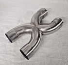 X pipe Mandrel Bend Crossover V8 V12 63.5mm 2.5" Stainless Exhaust Balance Pipe