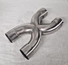 X pipe Mandrel Bend Crossover V8 V12 57mm 2.25" Stainless Exhaust Balance Pipe