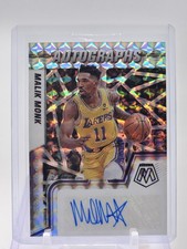 MALIK MONK 2021-22 MOSAIC AUTOGRAPHS MOSAIC PRIZM AUTO #AM-MKM LAKERS Q2674