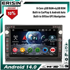 DAB+Android 14 Autoradio GPS DVD per VW Passat Golf 4 T5 SKODA Superb SEAT Ibiza