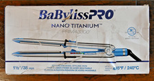 BaBylissPRO Nano Titanium Prima Ionic Hair Straightener 1-1/2 NEW Damaged Box 