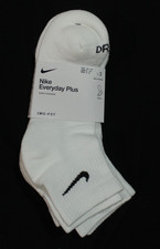 Nike Unisex Everyday Plus Ankle Sock 3-Pack White Medium Asst SKU/Contents