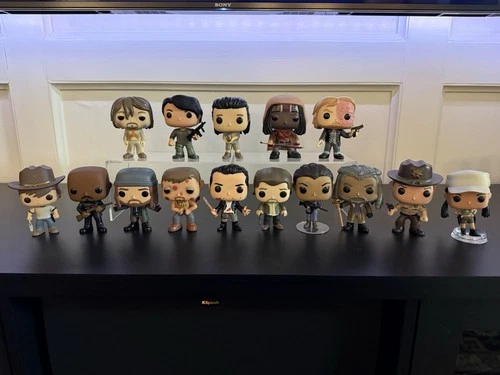 Funko Pop! The Walking Dead Lot 15 - Rick, Michonne, Daryl & More Figures