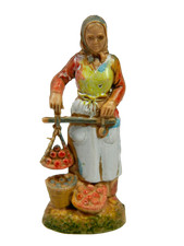 Pastore Fruttivendola Landi Moranduzzo CM 6 - Pastori per Presepe