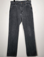 Vintage Wrangler 13MWZ Black Jeans Made in USA Cowboy Cut Mens Tag 35x34 Fits 33