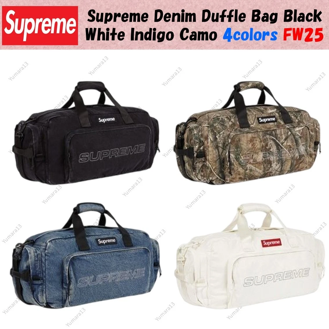 Supreme Denim Duffle Bags for Men for sale | eBay