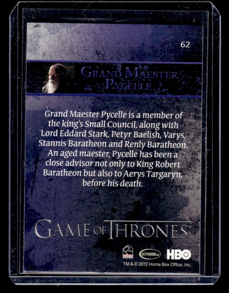 Grand Maester Pycelle 2012 Rittenhouse Game of Thrones Season 1 #62 ...