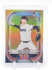 MAX MEYER 2021 BOWMAN CHROME SCOUTS TOP 100 GOLD REFRACTOR /50 #BTP-38 Q5537