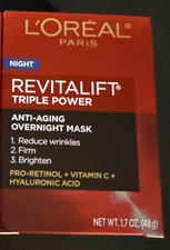 L'Oreal Revitalift Triple Power Anti-Aging Overnight Mask - 1.7 oz