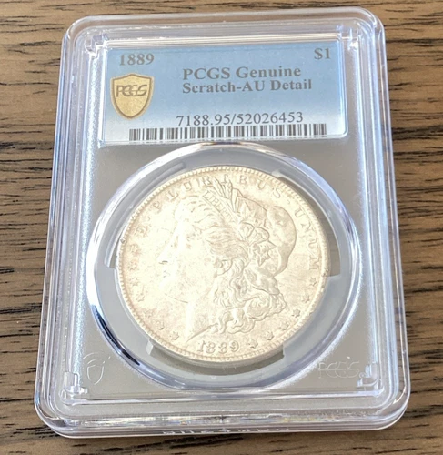 1889-P Morgan PCGS Cleaned - AU Detail small saeached