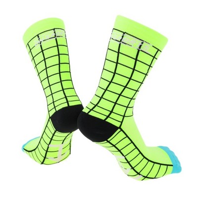 Fahrradsocken schnelltrocknend schweißfest grün schwarz Größe L 1 Paar
