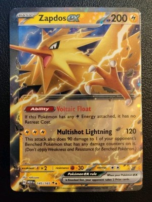 Zapdos EX 145 Miscut