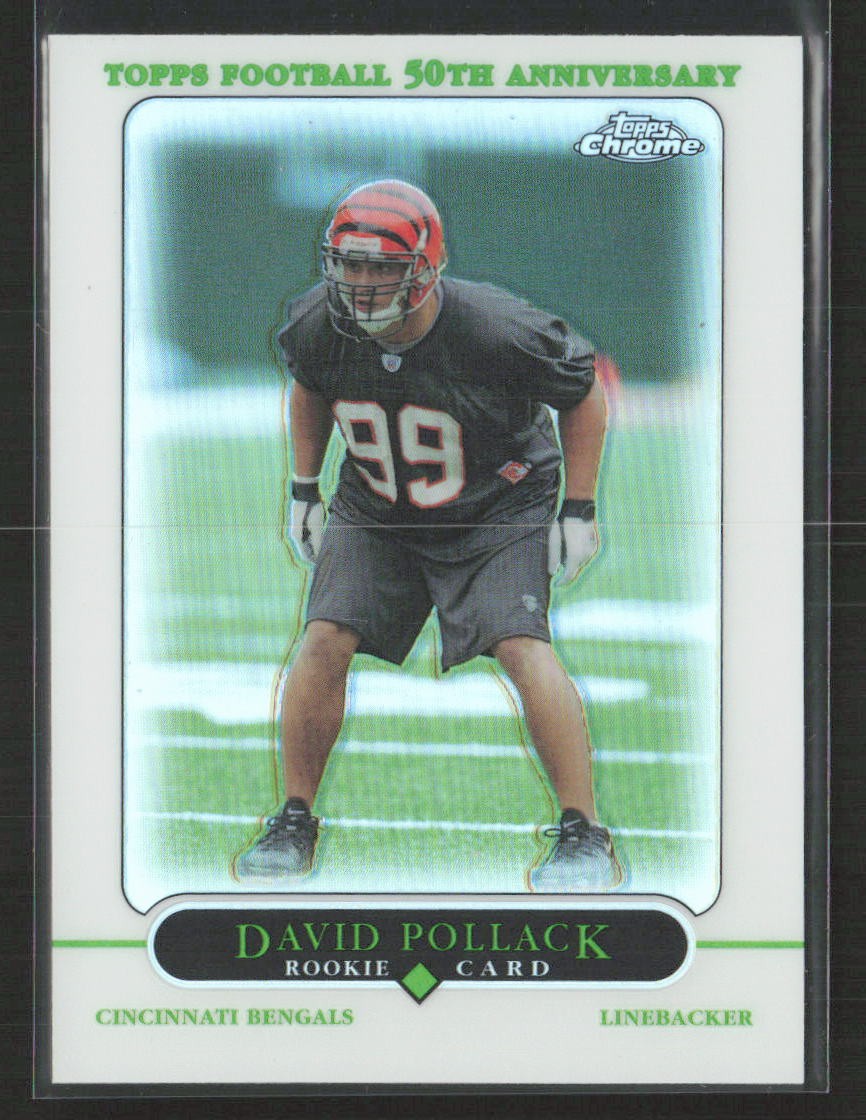 David Pollack 2005 Topps Chrome #202 Refractors Cincinnati Bengals
