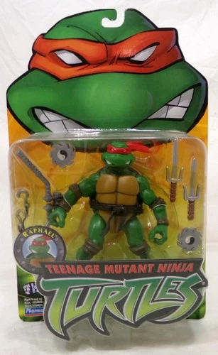 Vintage 2003 Playmates Teenage Mutant Ninja Turtles TMNT Raphael 4.5" Figure New