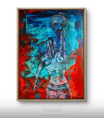 Exclusive Female Acrylic Painting on Canvas | Contemporary Figurative Art 75×55