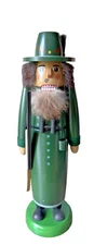 18 inch Nutcracker Richard Glaesser  Erzgebirge Seiffen Forester German Vintage
