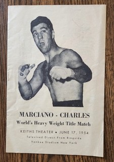 Boxing Program: Rocky Marciano v Ezzard Charles First Fight 1954