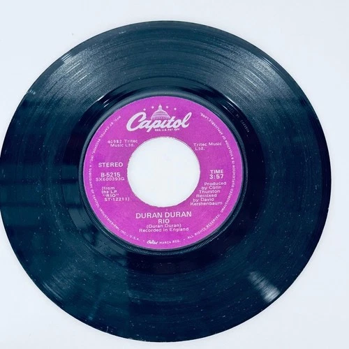 Duran Duran – Rio / Hold Back The Rain 7" Single 1982 Capitol New Wave 45 RPM