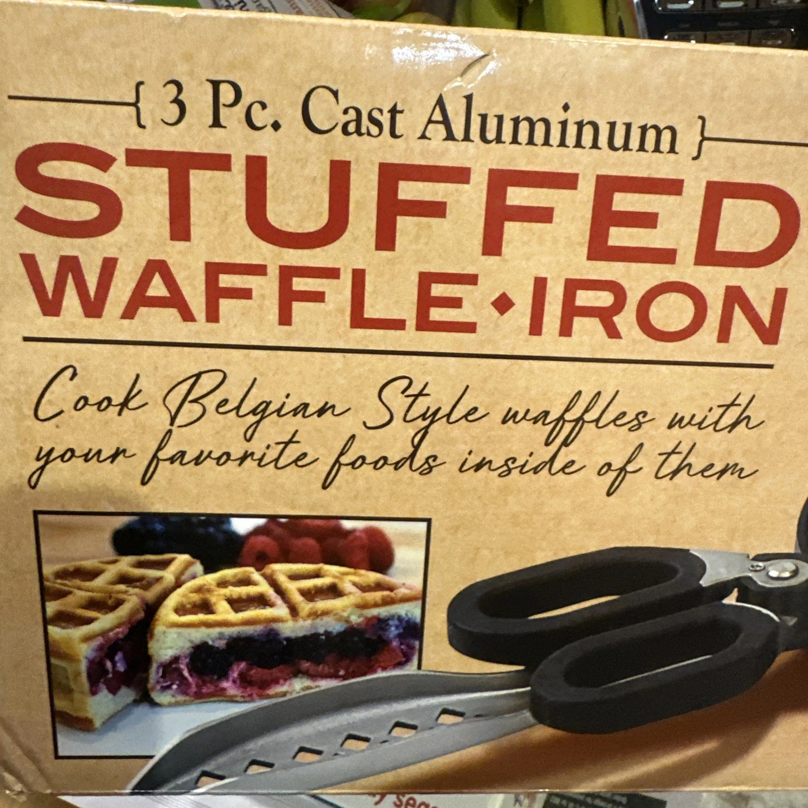 New! Wonderffle Stuffed Waffle Iron Belgian Waffle Maker Dual Nonstick Pans
Opens in a new window or