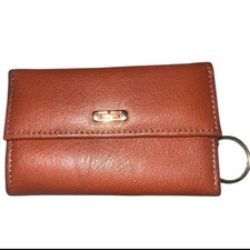 EUC Vintage Gary&rsquo;s Leather Camel Tan Trifold Leather Key Holder