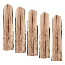 5 Pcs Garden Decorative Firewood Logs for Fireplace Wooden Faux Decoration