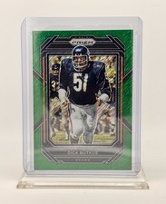 2022 Prizm Dick Butkus Green Shimmer SSP #/5 Bears HOF