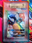 BGS 10 Pristine Shiny Charizard GX 2019 Pokemon S&M Hidden Fates Full Art SV49