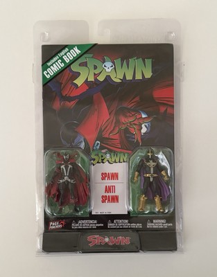 Page Punchers Spawn & Anti Spawn 3in. Figures with Comic Book New in Package
