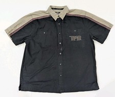 Harley Davidson Men's XL Garage Shirt Mechanic Biker Short Sleeve Black