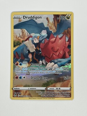 Pokémon TCG Silver Tempest Druddigon TG09/TG30 Trainer Gallery NM | eBay