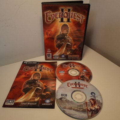 EverQuest II 2-TEILIGES SPIEL KOMPLETT HANDBUCH UBISOFT ABENTEUER KÄMPFEN ONLINE RETRO