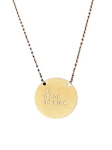 Authentic Gold Plated Women’s Necklace “Do Good Be Kind”