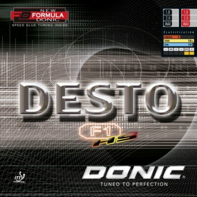 Donic Desto F1 HS Tischtennisbelag / NEU und OVP / zum Sonderpreis
